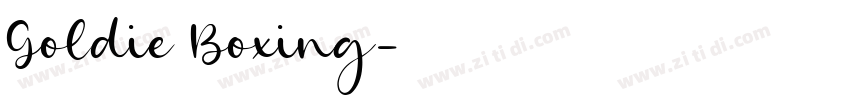 Goldie Boxing字体转换